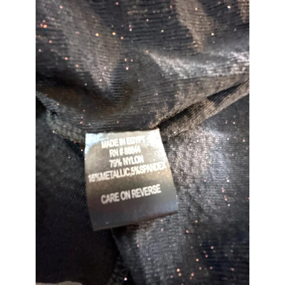 JM Studio Womens Dress Wrap Style Rose Bronze Sparkle Size 12 NWT - Picture 5 of 7